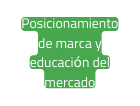 Posicionamiento de marca y educación del mercado